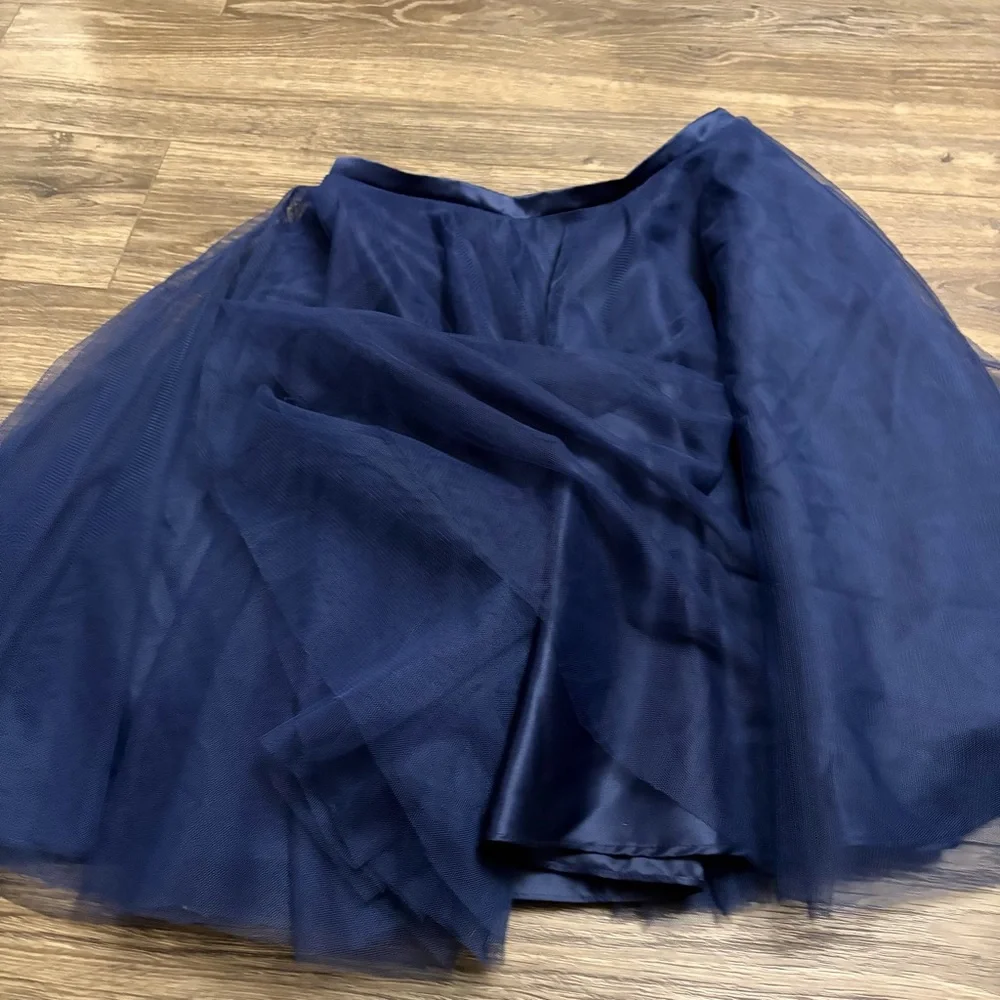 NWT Y2K JJ’s House Layered Tulle Balletcore Mini Skirt (Navy Blue)Size 4